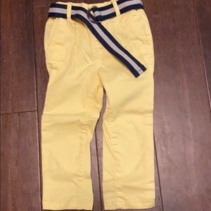 Boys Belted Chino Pants